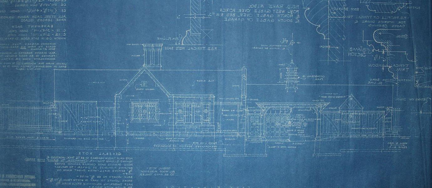 Gate Lodge blueprints from 1928